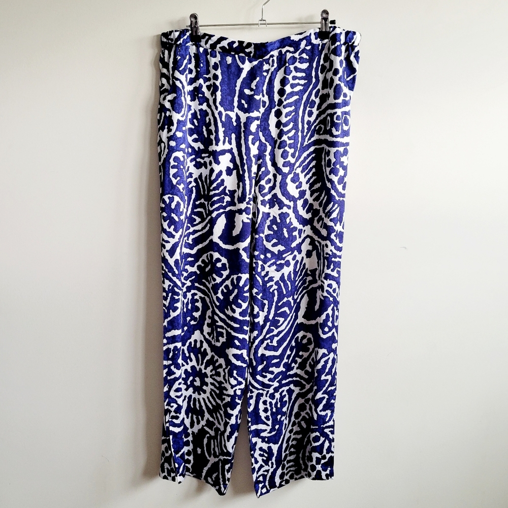 NIC+ZOE Indigo Stamp Pants - Picture 5 of 9